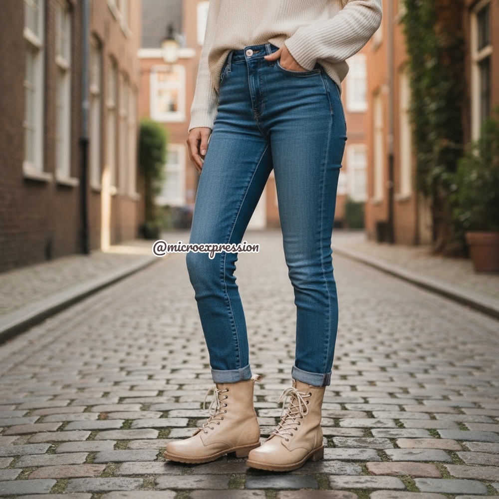 $399 Frye Veronica Combat Tan Cream Distressed Leather Lace Up Vintage Moto Boot - Picture 5 of 15